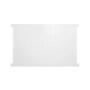 Durables 5' x 6' Wendell Privacy Vinyl Fence Section With Aluminum Insert in Bottom Rail (White) 