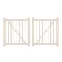Durables 5' x 72" Gillingham Vinyl Pool Fence Double Gate With Hardware (Tan) 