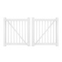 Durables 5' x 96" Gillingham Vinyl Pool Fence Double Gate With Hardware (White) 